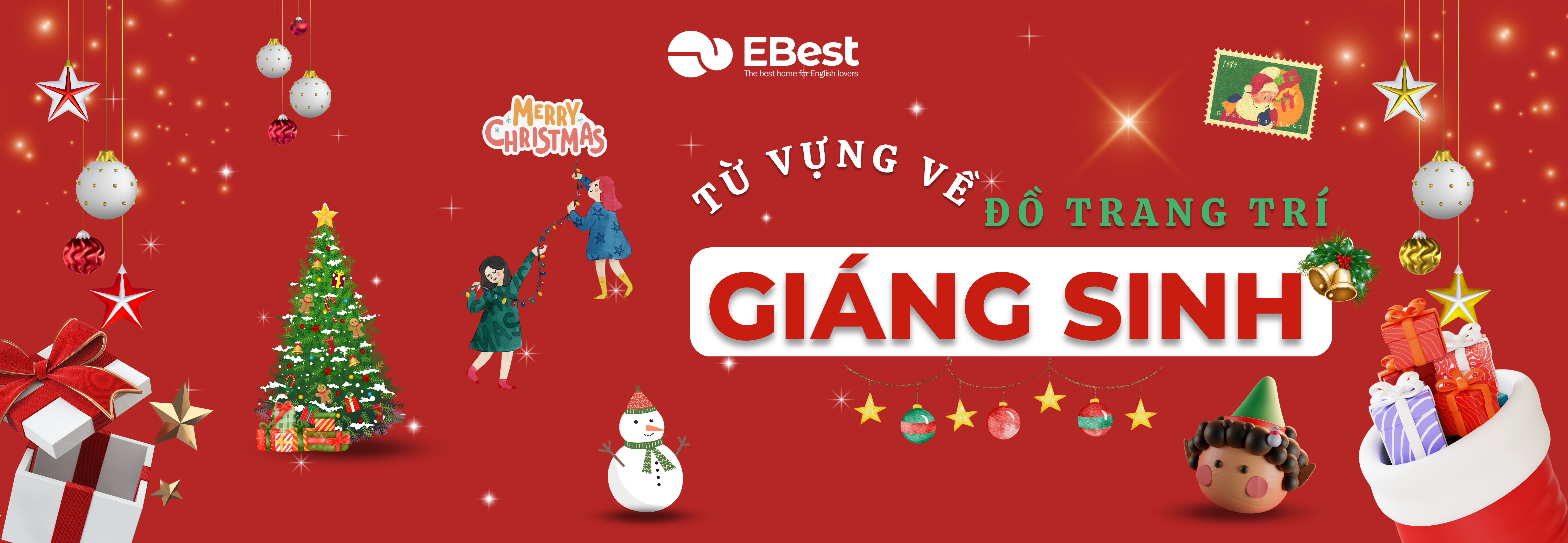 Từ vựng về đồ trang trí Giáng sinh