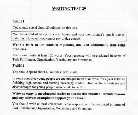 Cấu trúc phần Writing trong bài thi VSTEP