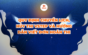 Quy định chuyển lịch, hủy thi VSTEP và hướng dẫn viết đơn hoãn thi